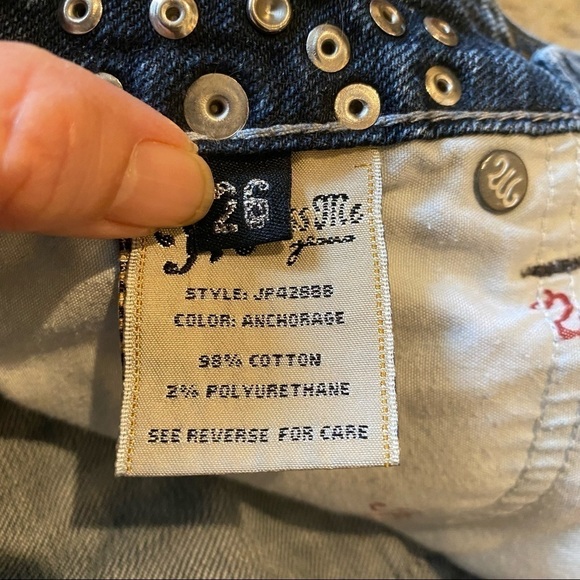 MISS ME Women Embellished Waist Pockets Blue Jean Size 26 - Picture 8 of 9